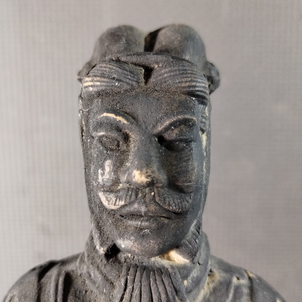 Vintage Chinese Terracotta Warrior Solder Figurine 10"H - Picture 9 of 11